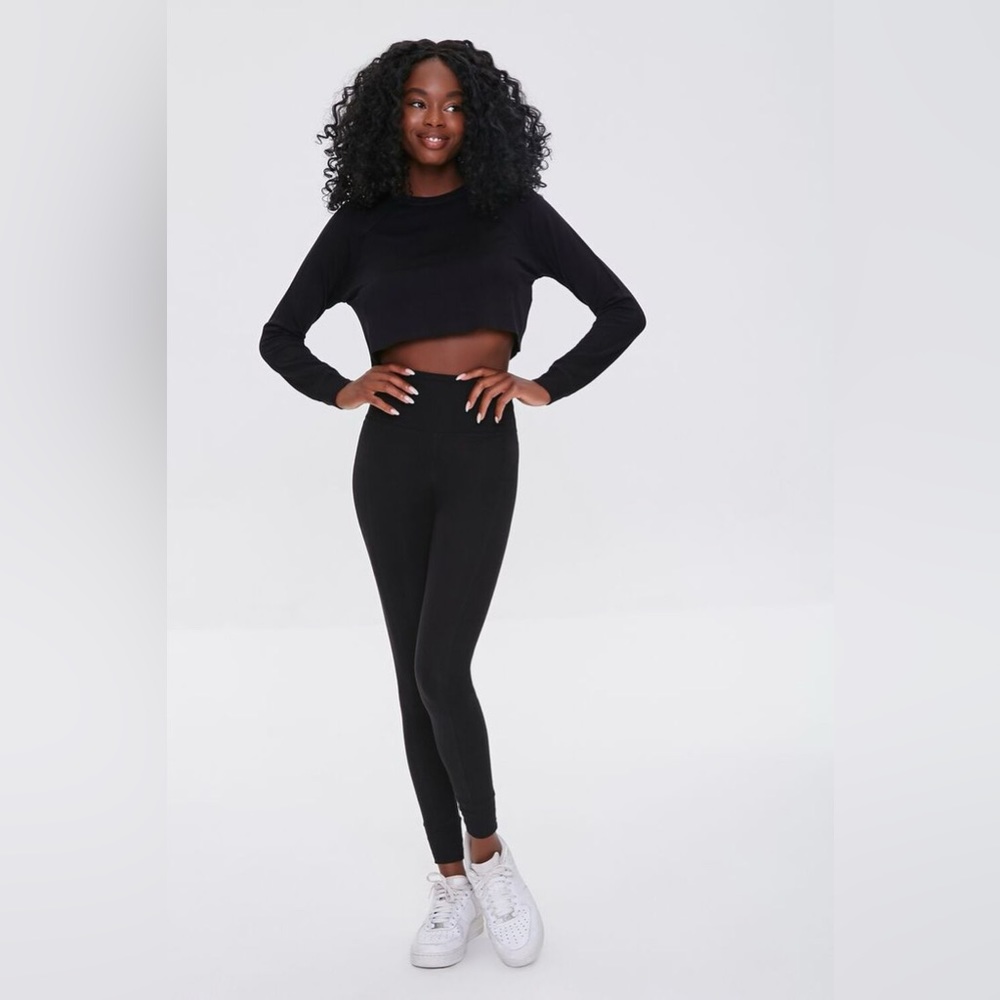 Forever 21 Active Terry Crop Top
